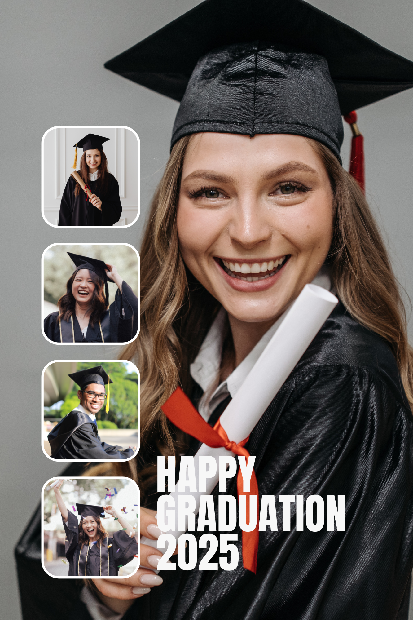Happy Graduation 2025 Photo Collage Template
