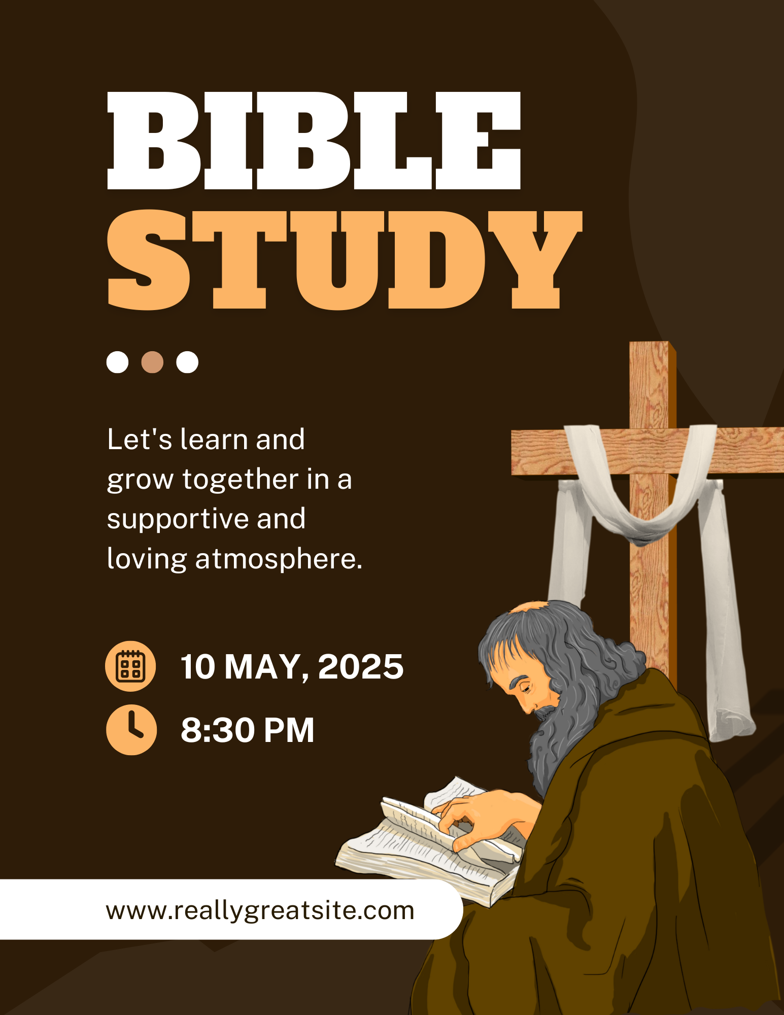 Bible Study Invitation Flyer Template